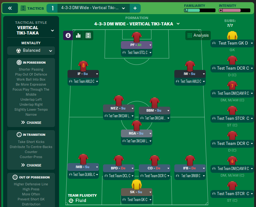 4-3-3 DM Wide - Vertical Tiki-Taka