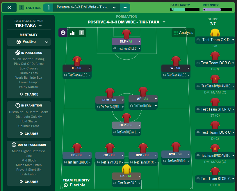 Positive 4-3-3 DM Wide - Tiki-Taka