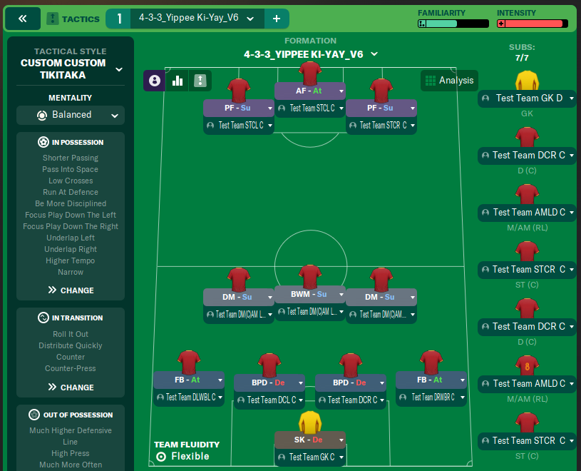 4-3-3 Yippee Ki-Yay V6