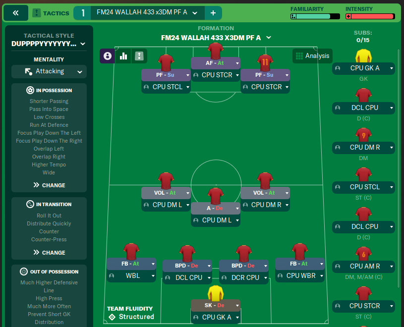 FM24 WALLAH 433 x3DM PF A