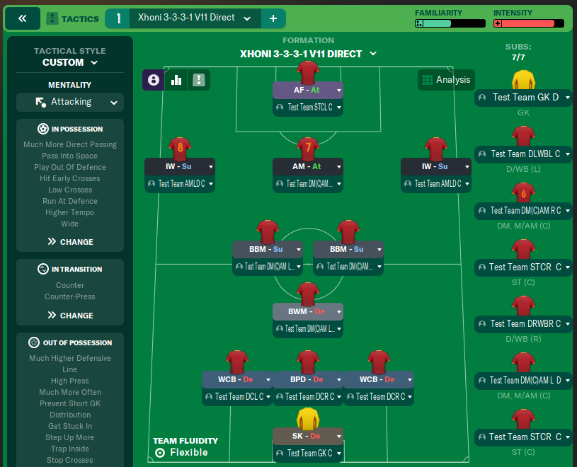 Xhoni 3-3-3-1 V11 Direct