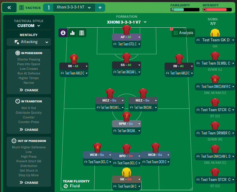 Xhoni 3-3-3-1 V7