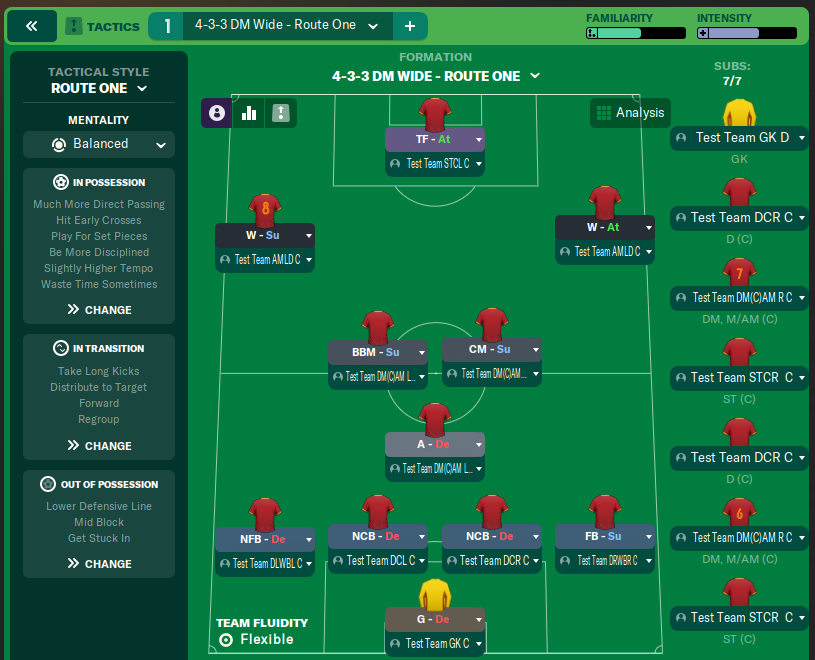 4-3-3 DM Wide - Route One