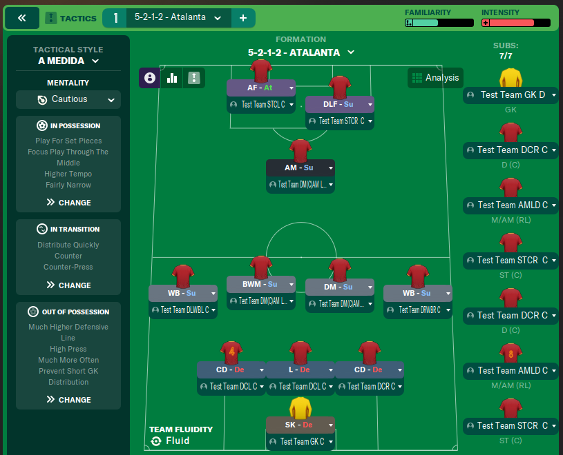 5-2-1-2 - Atalanta