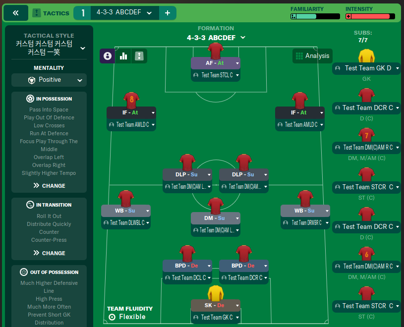 4-3-3  ABCDEF